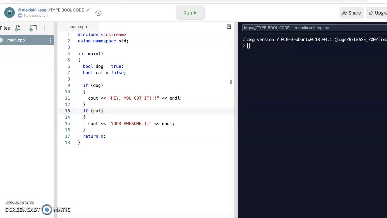 Boolean Variables and operators Tutorial - YouTube