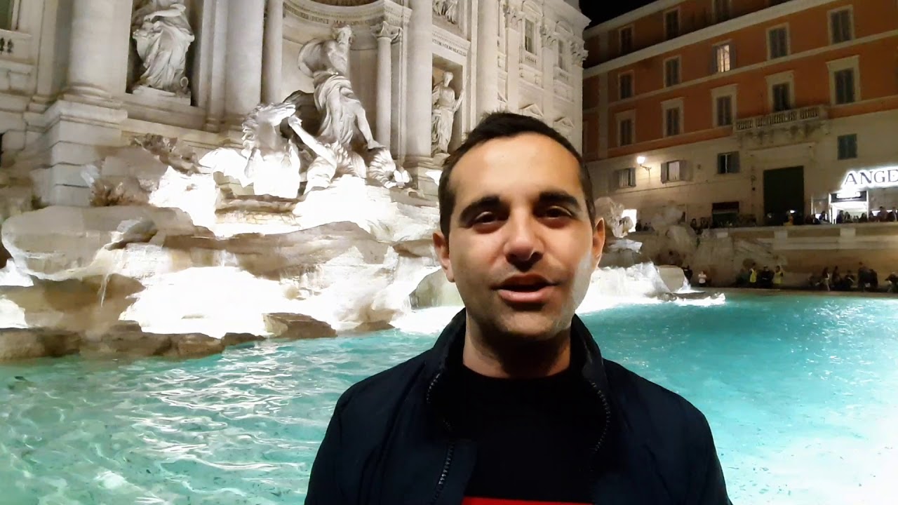 Vykort från Rom - Fontana di Trevi - YouTube
