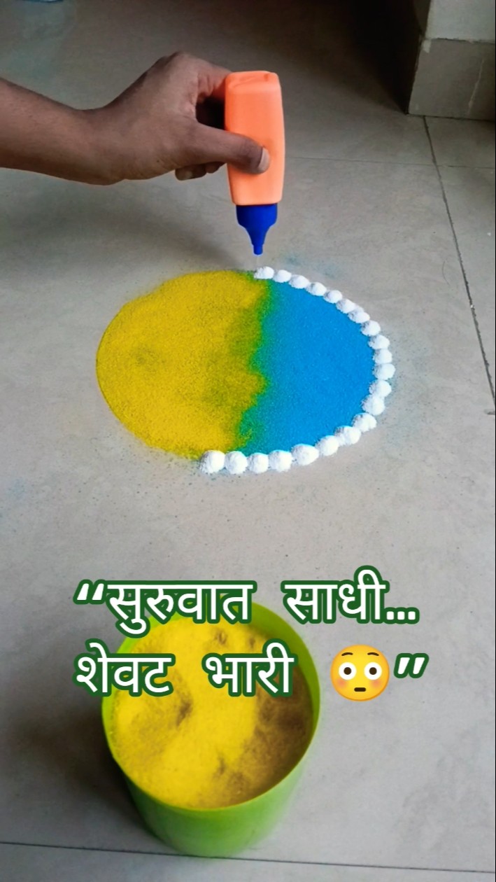 🙏🌸💐💮 rangoli 💮💐🌸🙏 - ShareChat