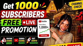 #virallive#2026🔥Get 1000 Subscribers FAST 🚀  Free Channel Promotion LIVE 🔴 Sabka Channel Grow Hoga 💯