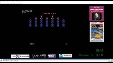 Atari 2600 EMU - Galaxian Arcade - Game 1 A/X - 74,410