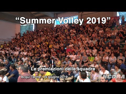 Acqui Terme - Premiazione delle squadre del Summer Volley 2019