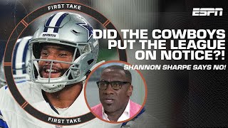 Shannon Sharpe says the Cowboys DIDN'T put the league on notice after win over Giants 👀 | First Take