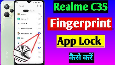 realme c35 fingerprint app lock setting | realme c35 me app me fingerprint lock kaise lagaen