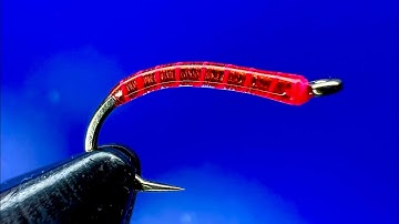 Red Annelid Fly Tying Tutorial San Juan Worm Style Pattern