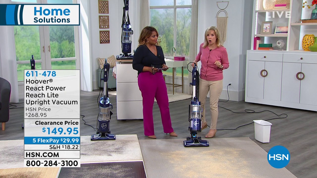 Hoover React Power Reach Lite Upright Vacuum YouTube