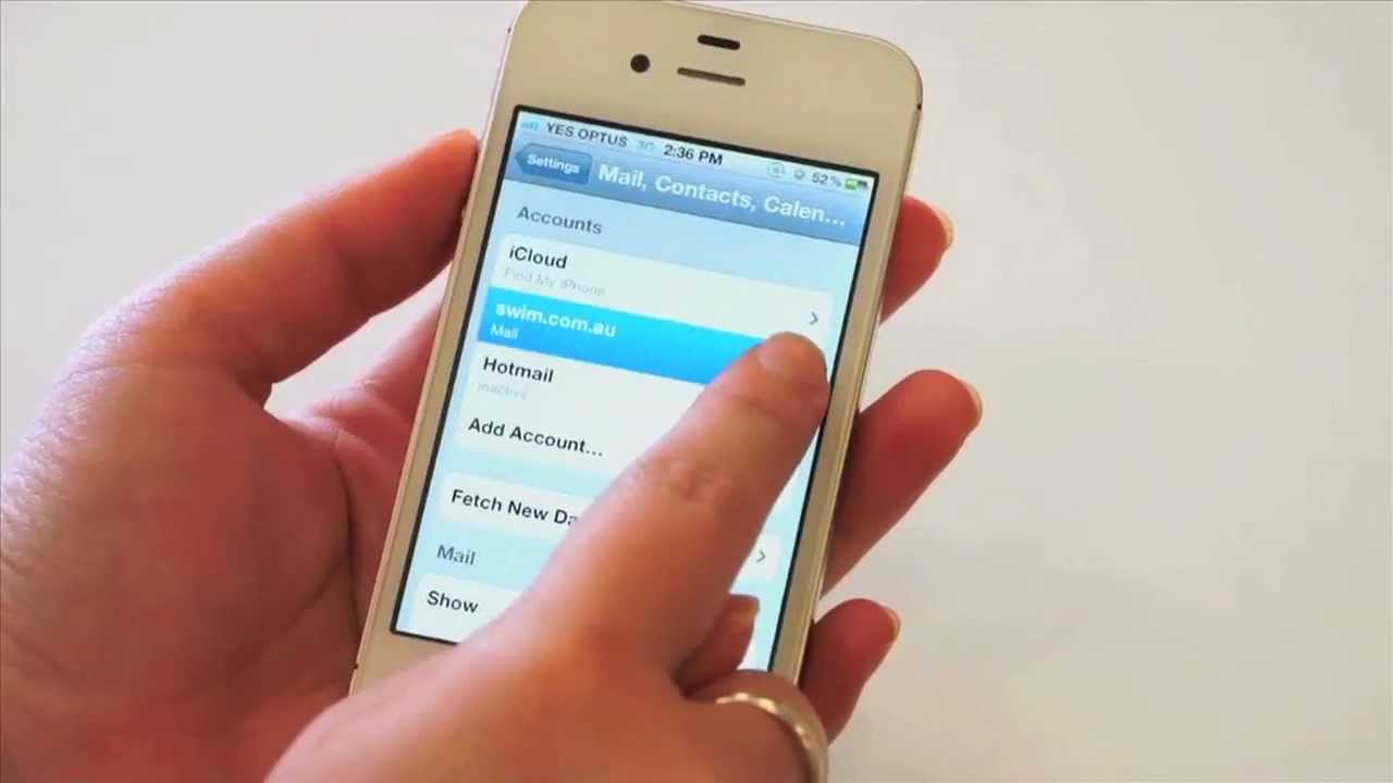 How To Set Email Client To Delete Messages Off The Server Apple IPhone iOS5 YouTube