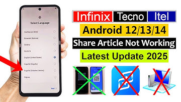 All (Infinix/ Tecno/ Itel) : FRP BYPASS - Share Article Not Working | Android 12/13/14 (NO PC)