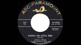 1961 HITS ARCHIVE: Dance On Little Girl - Paul Anka