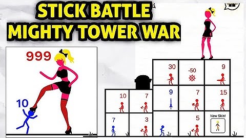 Stick Battle Mighty Tower Level 1 to Level 5 Gameplay Walkthrough