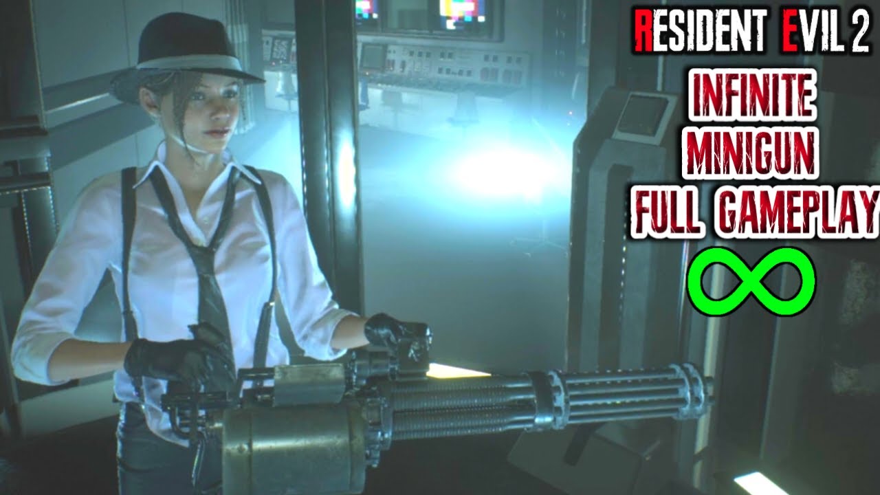 INFINITE MINIGUN ONLY Claire B Hardcore Full Gameplay Resident Evil infinite-minigun-only-claire-b-hardcore-full-gameplay-resident-evil