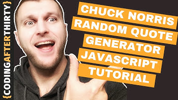 Easy Javascript Projects For beginners [Chuck Norris random quote generator javascript]
