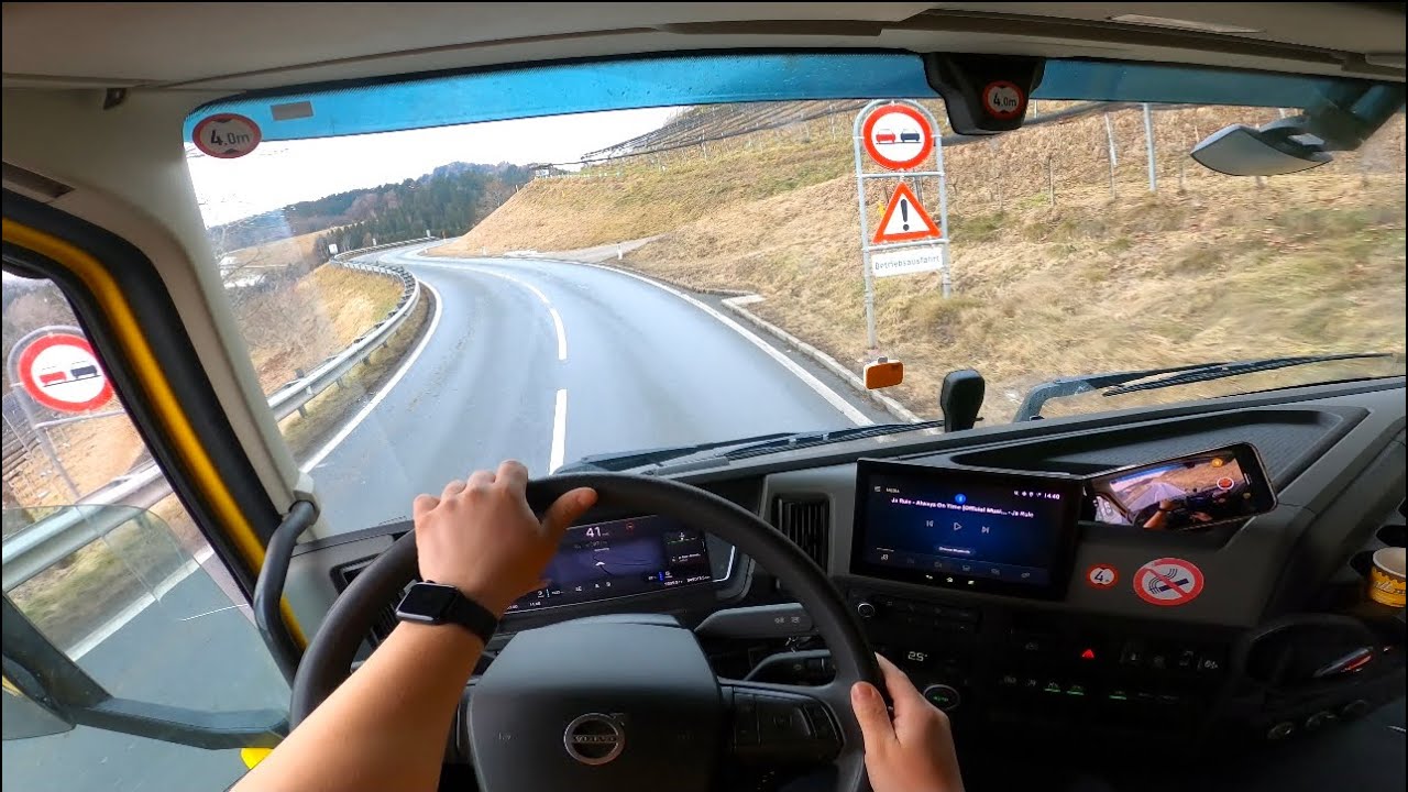POV Truck Driving | Narrow Mountain Roads 🚛