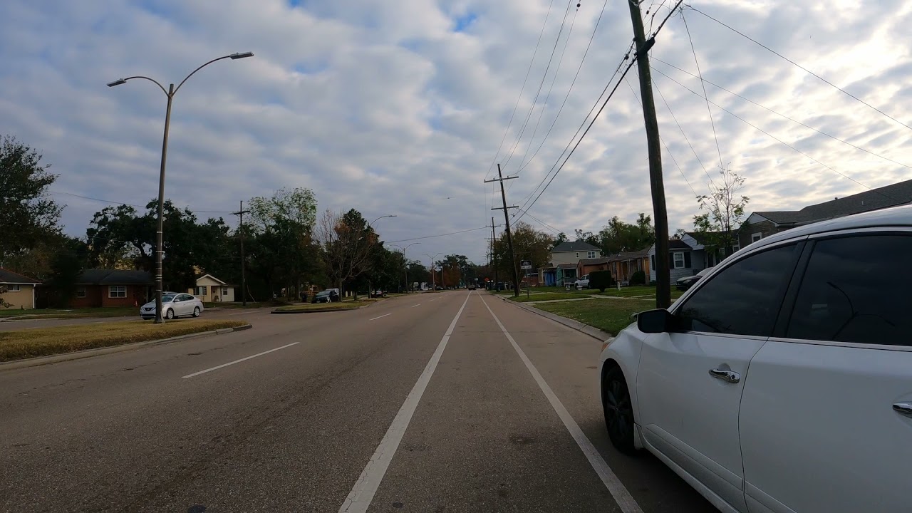 Cycling St Bernard Avenue, New Orleans YouTube