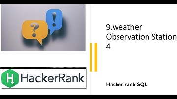 9.Weather Observation Station 4| SQL HackerRank | hackerrank solution | Rajanikanth Gaja