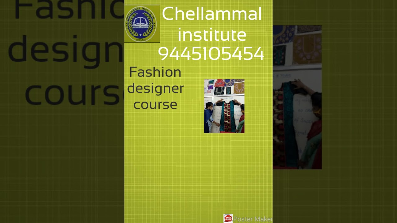 FASHION DESIGNING COURSE MADURAI-9445105454
