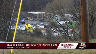 Plane heading to Ohio crashes, killing 5 onboard