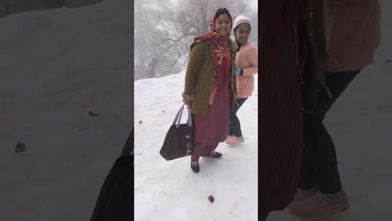 Snow 🌨️ Bir billing dharmshala Himachal Pradesh kangra waterfall 2022