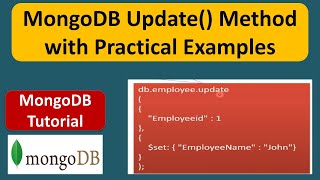 MongoDB Update() Method with Practical Examples | MongoDB Tutorial for Beginners Guide