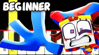 Wacky World - TADC (The Amazing Digital Circus) - Fast and Slow (Easy) Piano Tutorial - Beginner