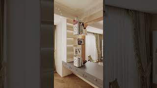 The living room was transformed into an open-plan study, which makes the space feel much larger!