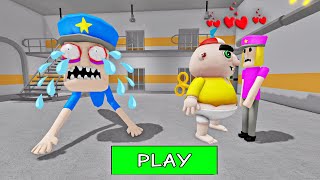 SECRET LOVE | Baby Roby FALL IN LOVE WITH BABY POLICE GIRL? SCARY OBBY ROBLOX #roblox #obby