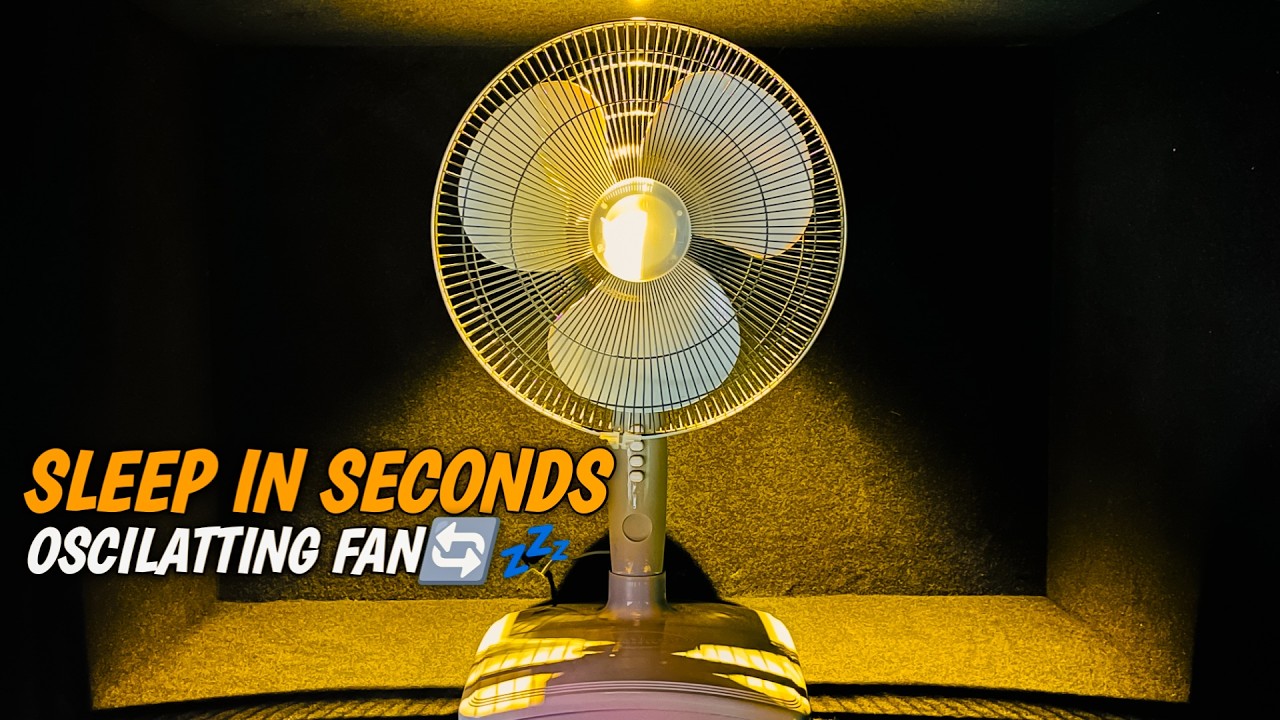 COZY FAN SOUNDS 😴 Sleep Instantly | 10 Hours Oscillating Fan White Noise for Sleeping