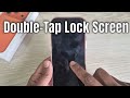 How to enable double tap lock in iphone?