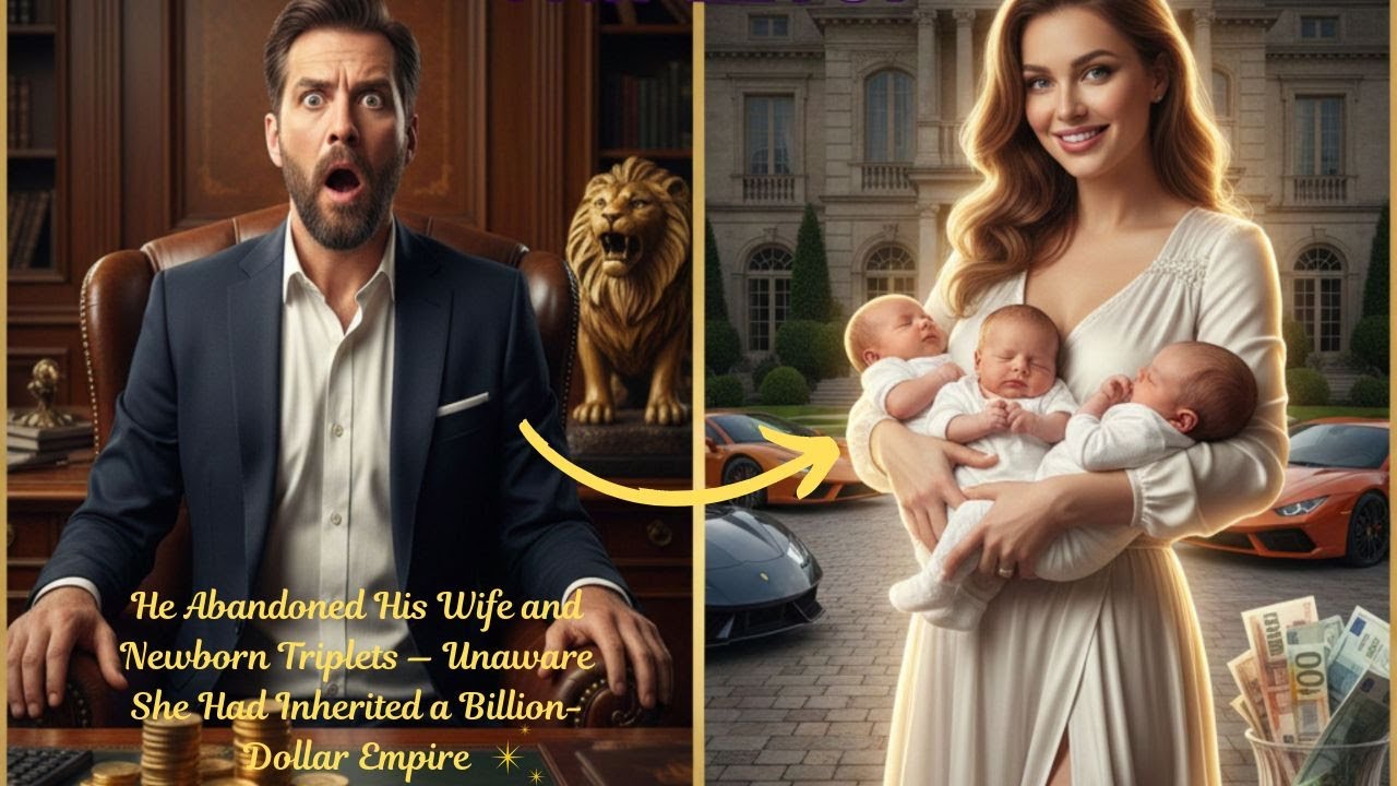 He Abandoned His Wife and Newborn Triplets — Unaware She Had Inherited a Billion-Dollar Empire..