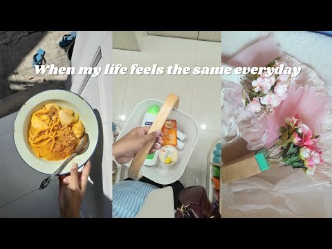 SAME DAY IN MY LIFE🤍✨ skincare & groceries shopping, bouquet flowers, enjoying my life