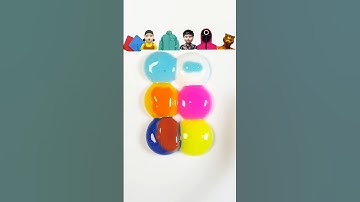 Squid Game part 3 Guess the mixed color #squidgame #satisfying #colormunimix #mixing