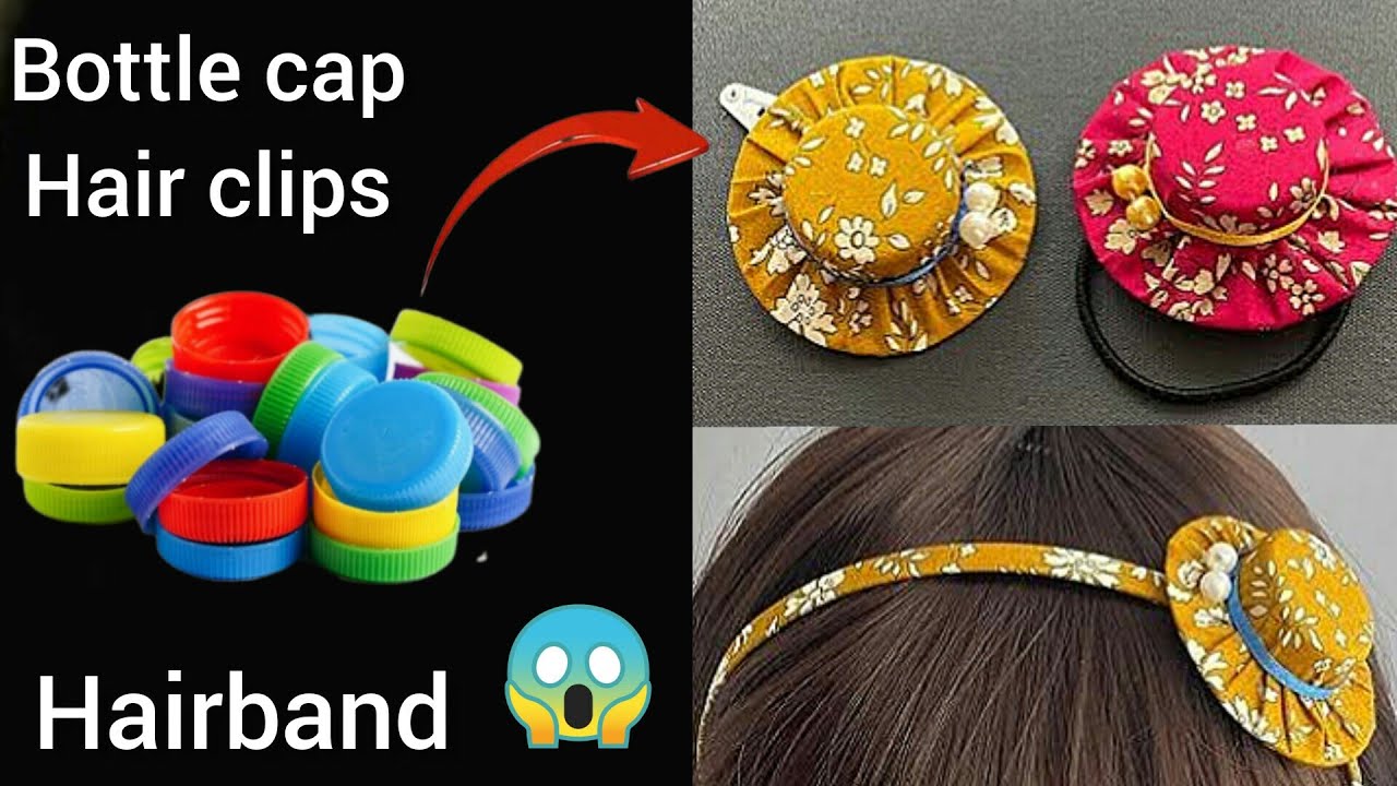 plastic bottle cap hair clips making Don't waste bottle caps bottle