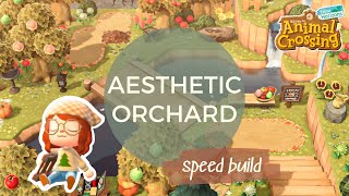 Aesthetic Orchard Speed Build — Lost Falls // Animal Crossing: New Horizons