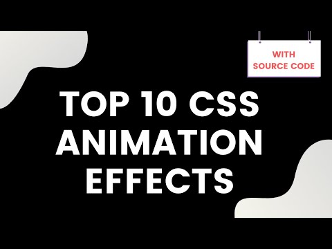 Top 10 HTML5 & CSS3 Animation Effects