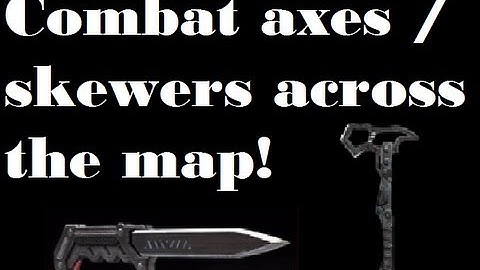 Black Ops 2 - Spawn Combat Axe / Skewer Across the Map (Meltdown, Cargo, Carrier, Hijacked, Turbine)