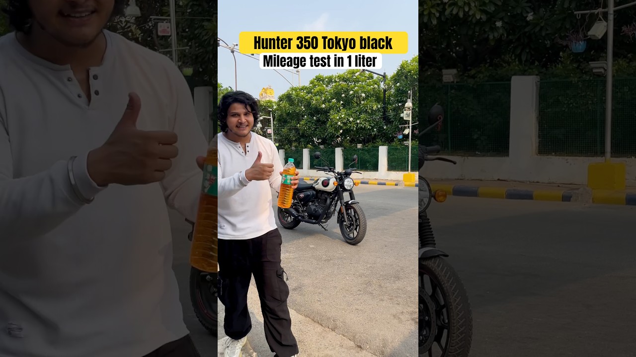 Mileage test in 1 liter hunter 350 2025 