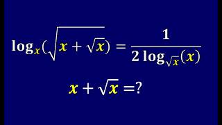 Solving Logarithmic Equations | This Radical Log Equation Has a Hidden Domain Trap. Do you know why