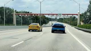 Pontiac gto ls2 vs challenger r/t highway race