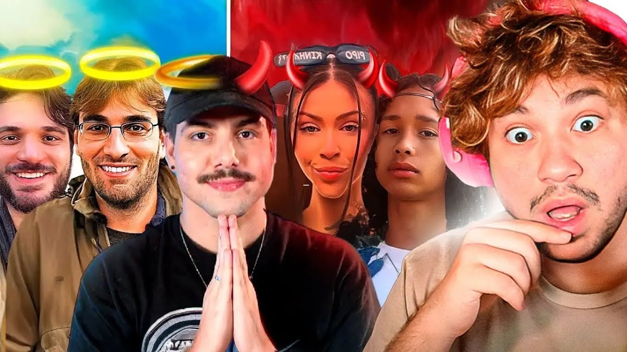 YouTubers Mais Simpáticos VS Influencers Mais Detestados - React T3ddy