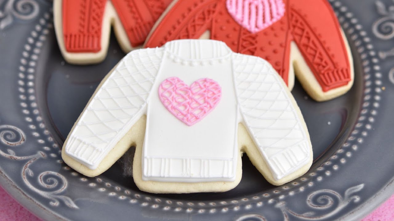 KNITTED SWEATER COOKIES YouTube