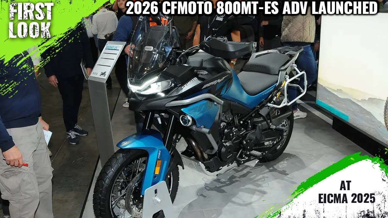 2026 CFMOTO 800MT-ES Adventure Bike Launched At EICMA 2025 - First Look ...