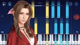 Final Fantasy VII - Aerith's Theme - EASY Piano Tutorial