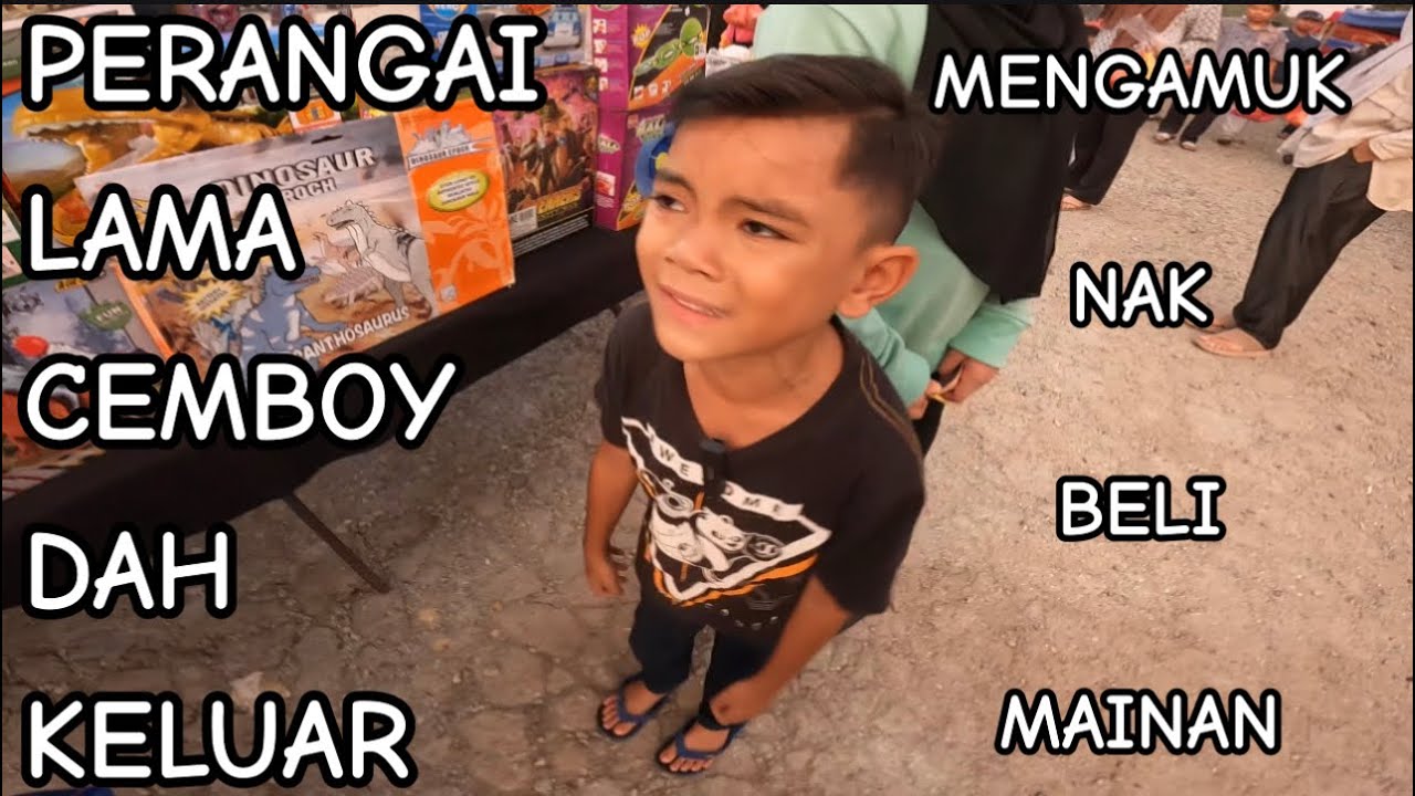 Cemboy buat hal dah…mengamuk nak beli mainan kat pasa malam😩