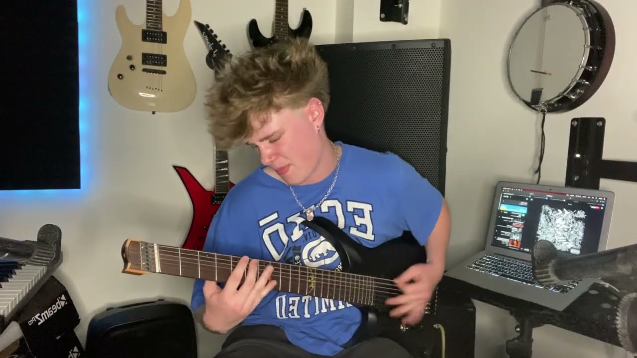 Live Raw One Take Guitar Play-through of Time of Death by Flynn Overthrown 