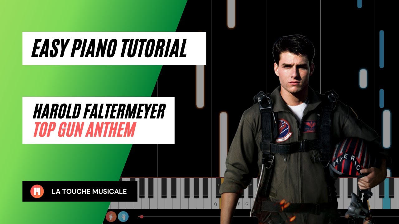 TOP GUN ANTHEM - EASY Piano Tutorial 