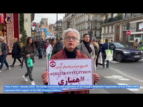 Paris, France: MEK Supporters Expressed Their Support of the 28th #FreeIranTelethon