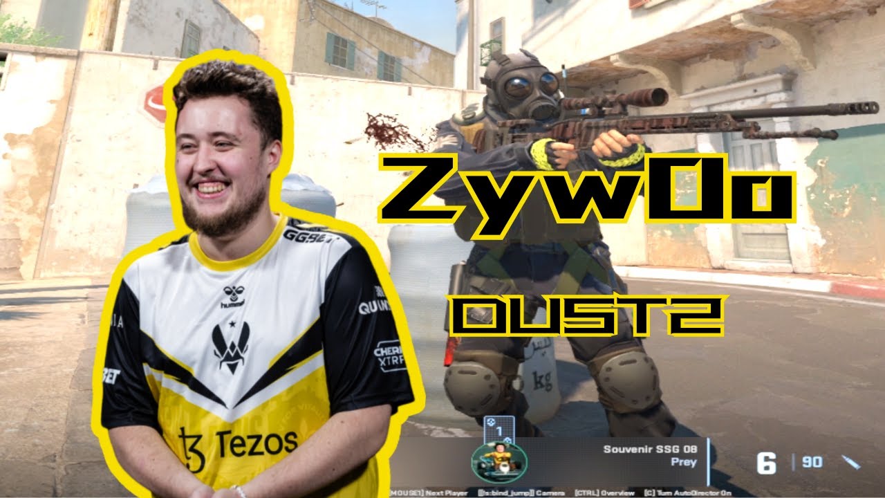ZywOo plays Dust2 in Les petits du quartier Hub | nov 28, 2023