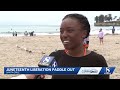 Black Surf Santa Cruz hosts Juneteenth liberation paddle out at Cowell Beach