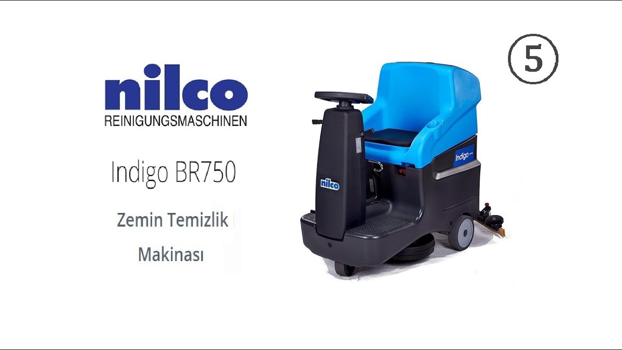 Nilco İndigo BR 750 Binicili Yer Yıkama Makinası - Balkaya Makina