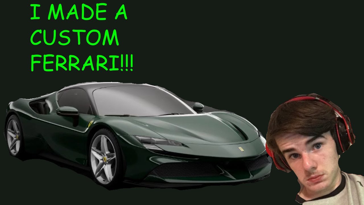 I MADE A CUSTOM FERRARI!!! - YouTube